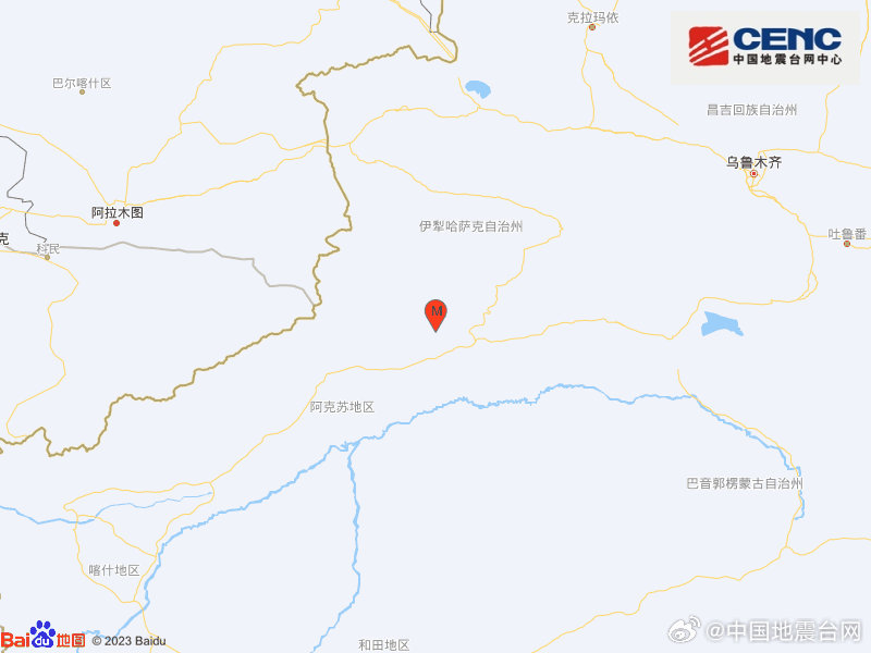 新疆阿克苏地区拜城县发生3.0级地震 震源深度20千米